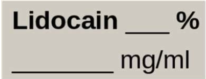 Lidocain